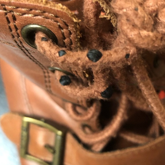 Polo Ralph Lauren Ranger Combat Boots Lace Up Brown Leather Boots Men’s Size 8 - Picture 14 of 15